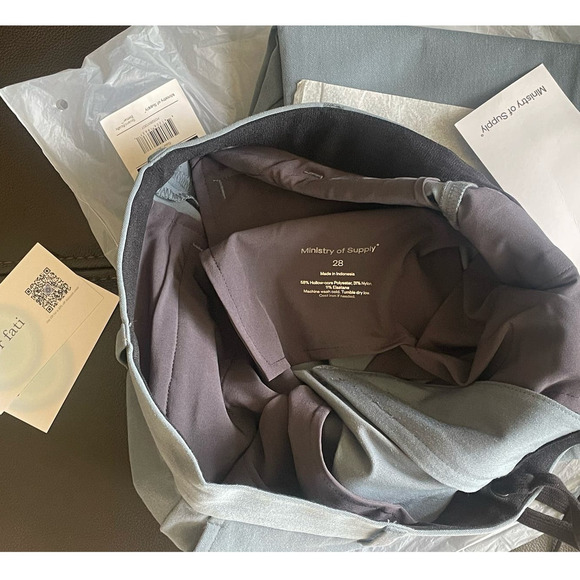 Ministry Of Supply Mens Size 28 NEW Stormy Weather Tapered Chino Pants NWT $148 - Picture 7 of 9